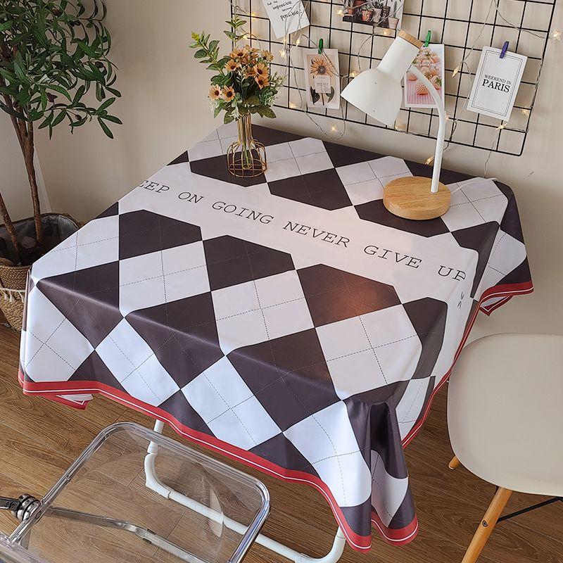 Tablecloth Waterproof, Oil-Proof And Scald-Resistant, Disposable Pvc High-End Sense Light Luxury Simple Table Cloth Coffee Table Cushion