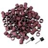 Grinding Sanding Bands 80Grit Drum Sleeves W/ 2 Mandrels Rotary Tool Abrasive Uk