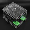 Acrylic Feeding Cricket   Pen with Tubes Insect Cockroach Care Kit Reptile   Box