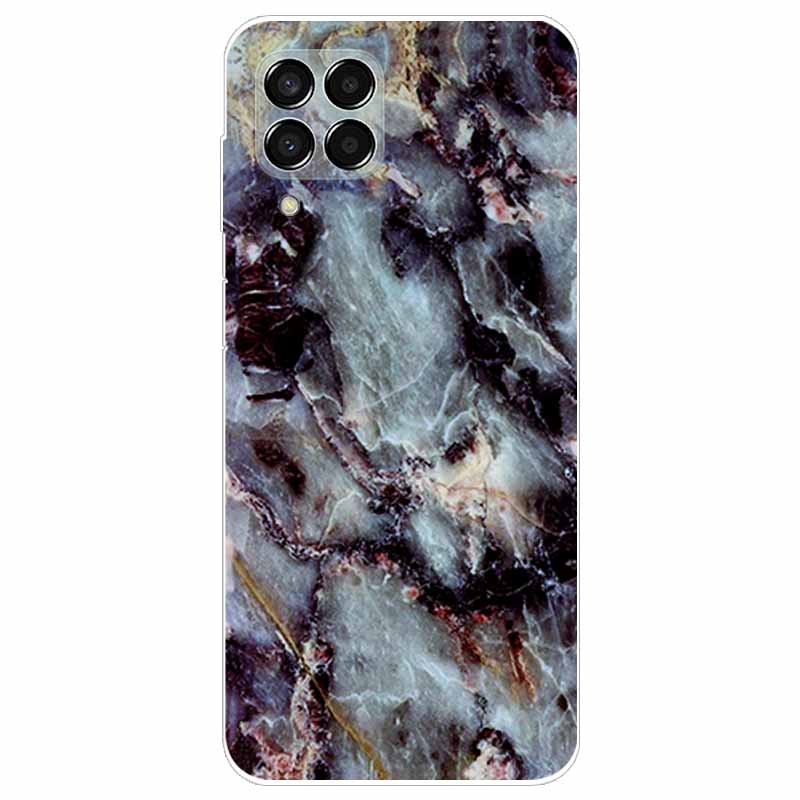 Hülle für Samsung M33 Hülle Marmor Weiches TPU Silikon Handyhüllen für Samsung Galaxy M53 5G Hülle Klarer Bumper M 33 53 Schutz