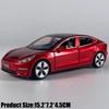 1:32 Model 3 Mid-size Luxury Sedan Alloy Metal Diecast Model Car Simulation Miniature Holiday Present & Home Trendy Ornament Toy