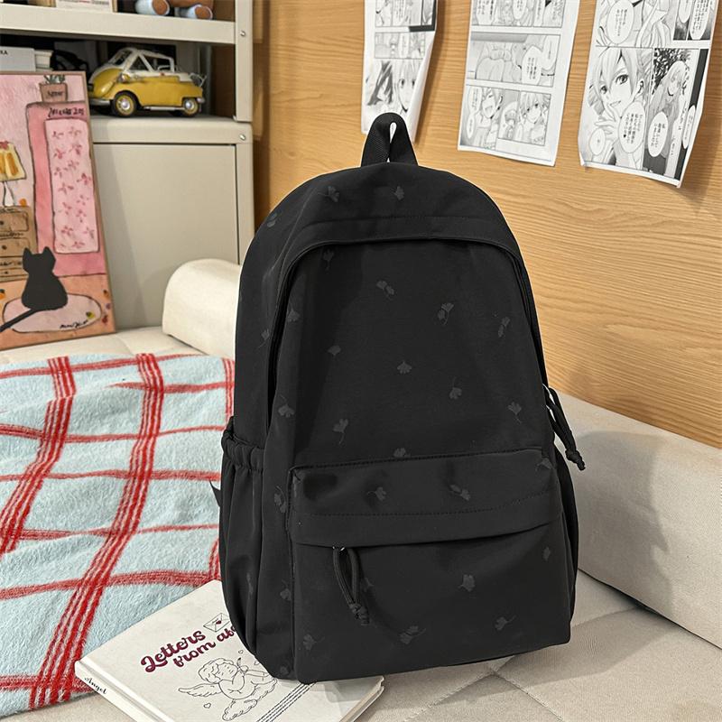 Student's Large Capacity Schoolbag Women's Embroidered Backpack