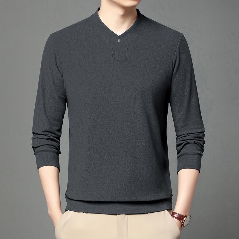 Herr Mellantjock Dubbelsidig Tysk Sammet Långärmad Tröja