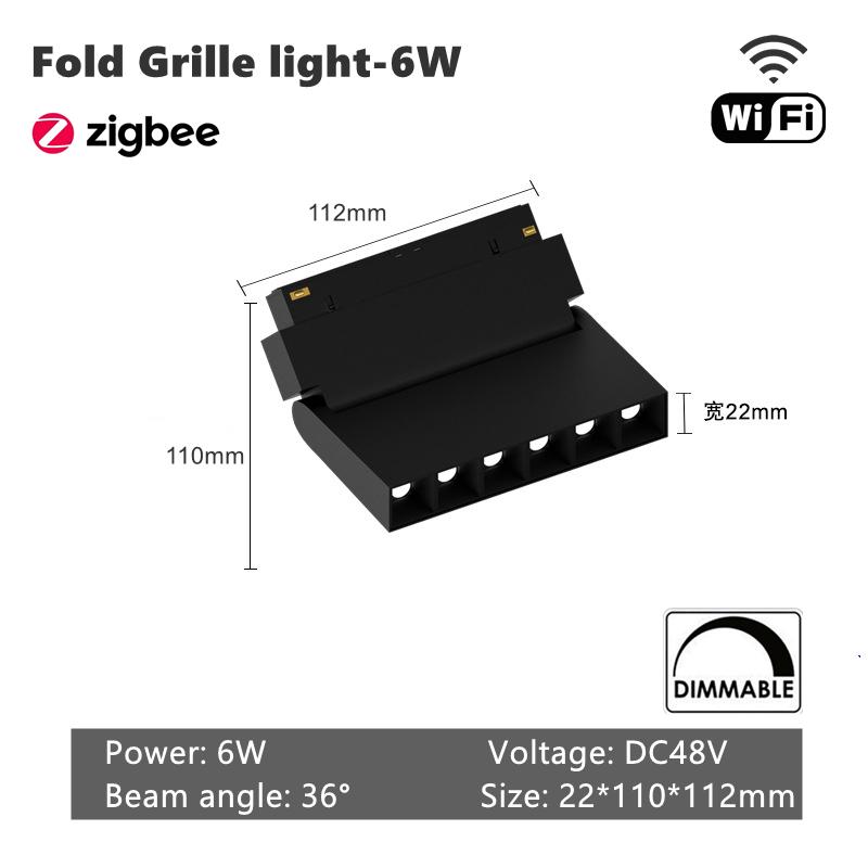 Zigbee Smart WiFi Magnetic Track Lights LED DC48V Dimmable Spotlight Tuya App Alexa Google Assistant Voice Control Rail Lamp