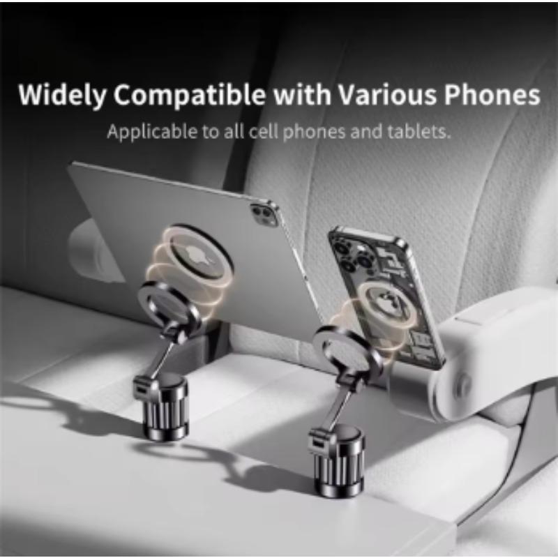 Adjustable Multi- Rotate Magnetic Phone Clip Holder Airplane Travel Essentials Travel Portable Mobile Phone Stand For iP