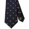 Used [New] [COLORATA] Colorata Flamingo Necktie (145 x 8.5cm NavyDots 100% Silk Jacquard Weave) Animal Bird Polka DotAnimal Gift Present 0