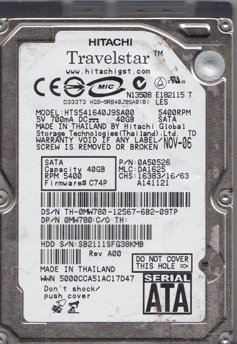 Hitachi HTS541640J9SA00 Hitachi HTS541640J9SA00
