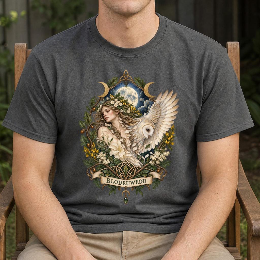 Tarot Blodeuwedd Shirt - Front or Back Print - Mythology Gift
