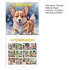 Calendario da Muro Corgi Giorno di Neve 2026 Calendario Mensile a Tema Cane Corgi in Carta Spessa per Arredamento Casa Ufficio Strumento per la Gestione del Tempo