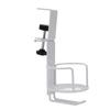 Desk Cup Holder Headphone Hanger Metal 2 in 1 Table Cup Holder Under Desk Headphone Bag Hook for Home Office White