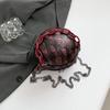 2025 New European & American Halloween Funny Skeleton Chain Crossbody Bag Gothic Style Shoulder Small Round Bag