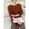 Women's Round Neck Cashmere Sweater: Autumn/Winter Jacquard Knitwear Top