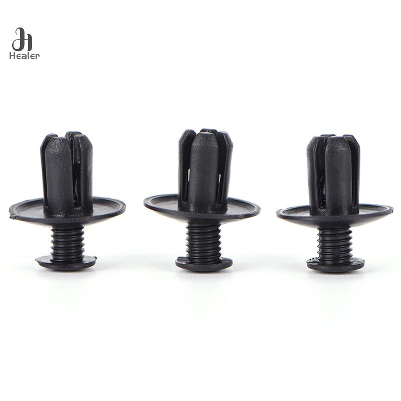 50pcs 6/8mm Auto Fasteners Rivets Clips Car Bumper Door Panel Fender Liner Clips Retainer Plastic Auto Fasteners Rivets Screw