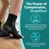 2 Pairs of Arch Support and Stability Ankle Compression Socks, Arch and Ankle Support Pressure Foot Sleeves with Open-toe Design