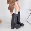 Pant Pants Boots Fashion Versatile Retro British Style Thick Bottom 2025 New Autumn and Winter Slimming and Heightening Martin Boots Women
