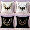 Golden P-Pontiac Cushion Cover Plush Fabric Soft Double-Sided Printed Sofa Pillow Case Colorfast Home Decor Gift