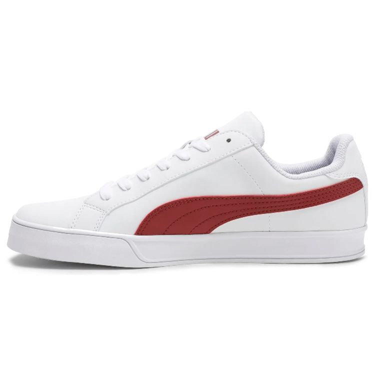 Puma Smash Vulc Casual Low-Top Sneakers Unisex Sneakers White Red 359622-22