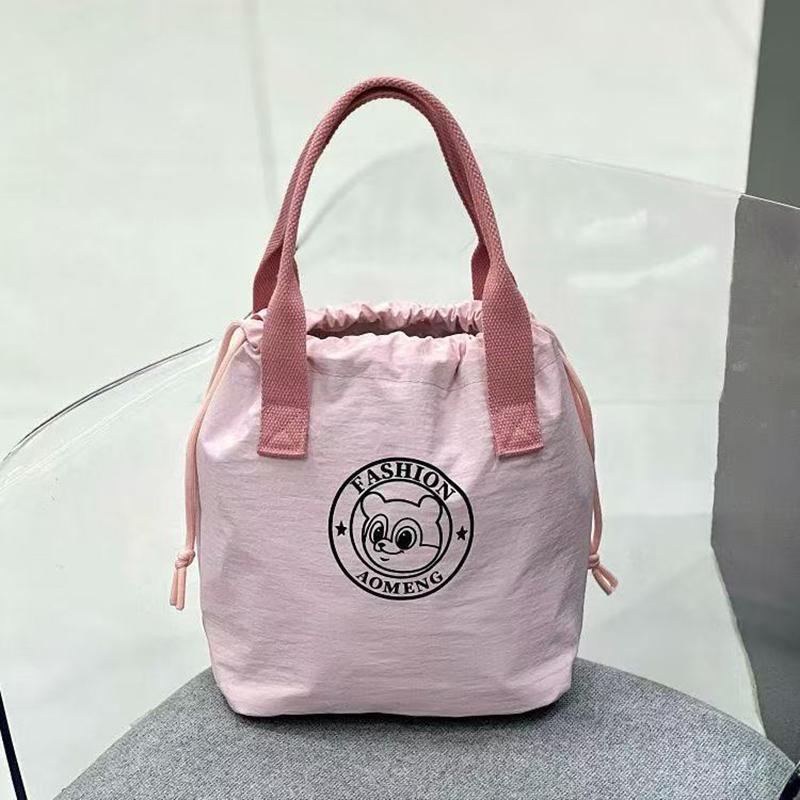 1Pc Cute Bear Lunch Box Bag Student Hand-Held Aluminum Foil Insulated Lunch Box Bag Large Capacity Lunch Box Bag