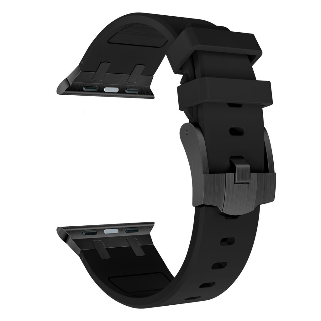 For Apple Watch 10 46mm/Ultra 2/Ultra 49mm/9 8 7 45mm/SE (2023) SE (2022) SE 6 5 4 44mm/3 2 1 42mm Liquid Silicone Watch Band