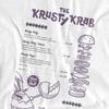 SpongeBob SquarePants Unisex Adult Krusty Krab Menu T-Shirt