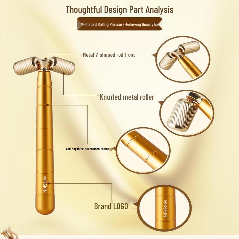 K.SKIN Golden Bar Facial Lifting Massager CN Plug (adapter Included)
