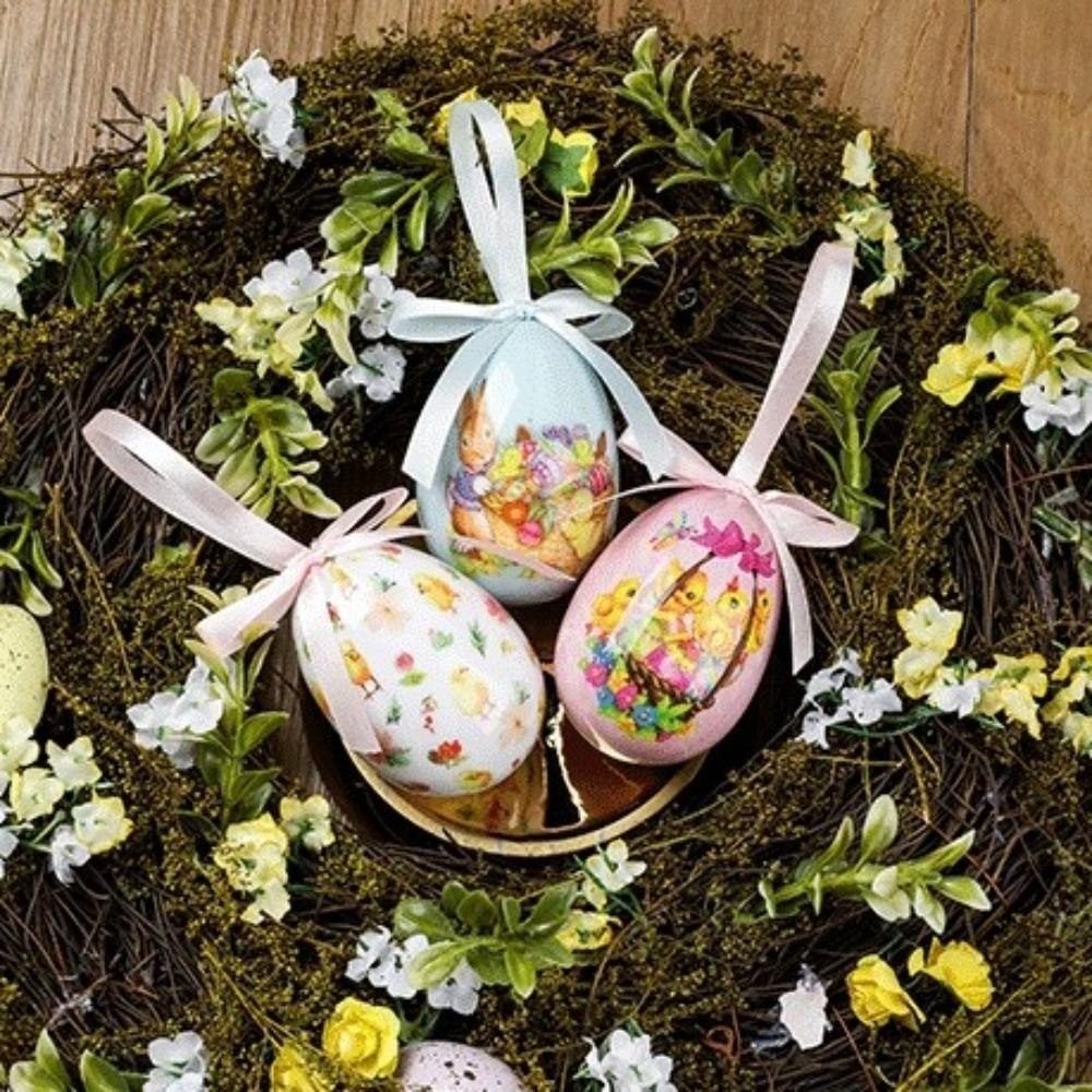 Colorful Foam Easter Eggs DIY Craft Hanging Easter Egg Party Favor Easter Egg Props Kids Gifts
