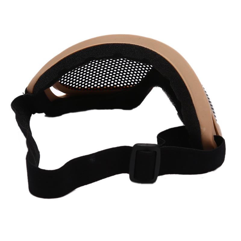 Tactical Airsoft Hunting Metal Mesh Lens Goggle Sports Safety Eyewear Glasses