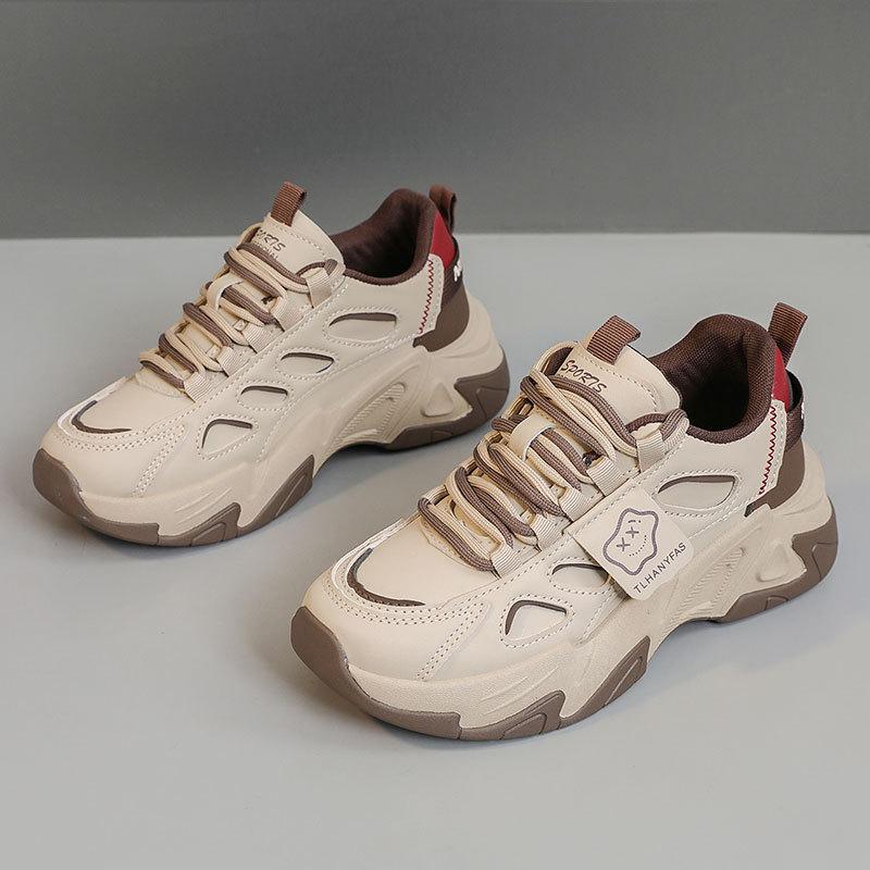 

[Customized] QZH807 little white shoes 2025 popular spring and autumn platform casual trendy shoes wear-resistant college board shoes new 40