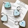 Alloy Hardware Keychain Heart Shaped Key Ring Durable Keychain Pendant  Couple Gift