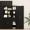 Bookshelf Black Oak Look 30 X 42.4 X 185.2 Cm