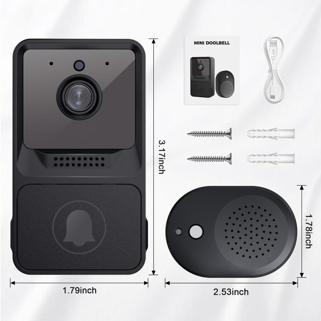Smart Low-Power Wireless Doorbell with Mobile Remote Control and Visual Monitoring
