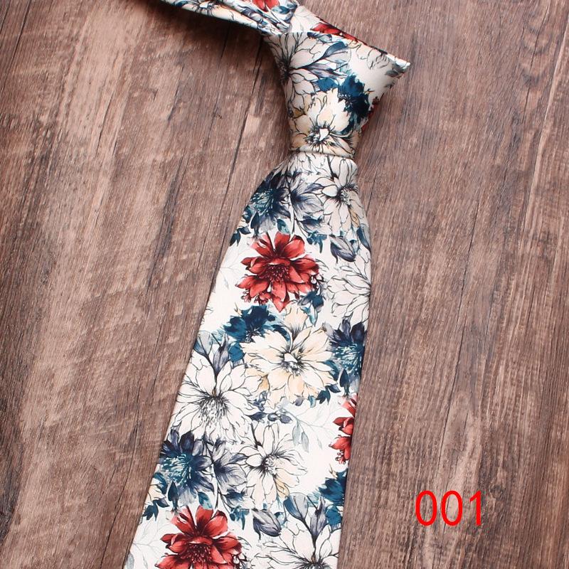 Rael 9Cm Business Casual Tie Men'S Printed Tie, Printed British Retro Tie