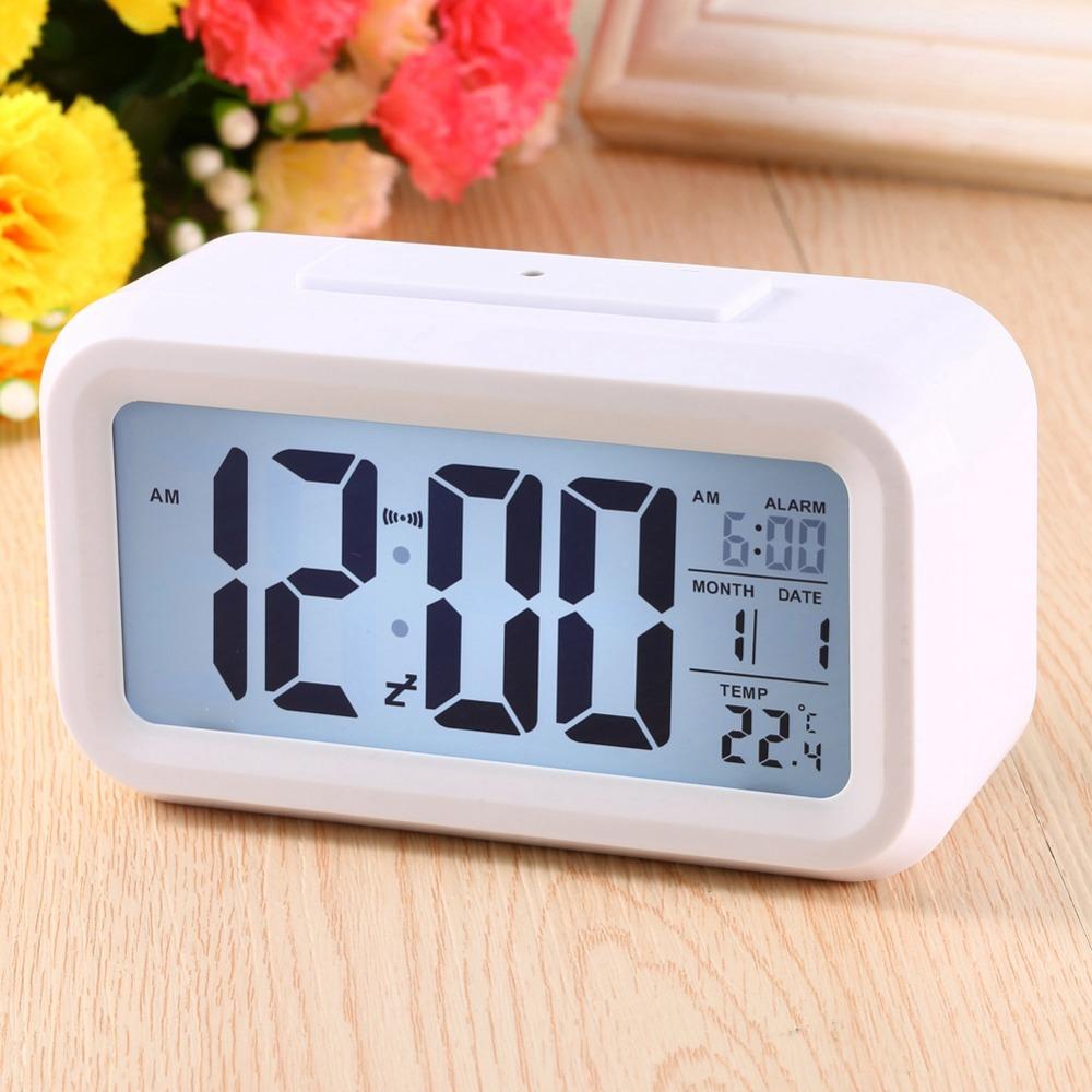 Temperature Display LED Alarm Clock Large LED Display Desk Alarm Clock For Bedside