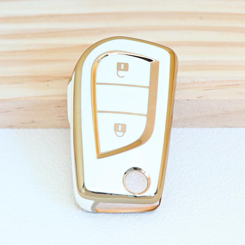 Car Key Fob Car Remote Cover Shell Case 2 3 4 Button For Toyota Hilux Corolla Highlander Rav 4 Yaris Camry Fortuner Protector