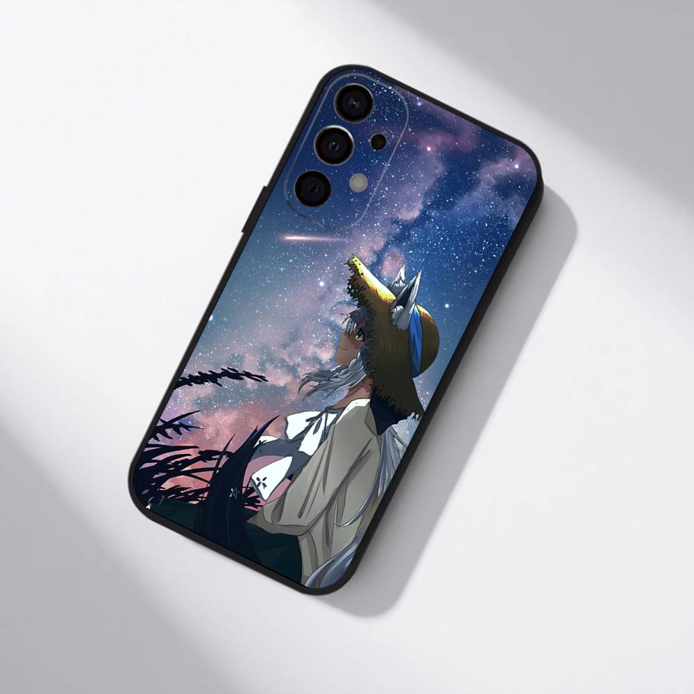 S-Shirakami Fubuki Phone Case For Samsung S25,S24,S21,S22,S23,S30,Ultra,S20,Plus,Fe,Lite,5G Black Cover