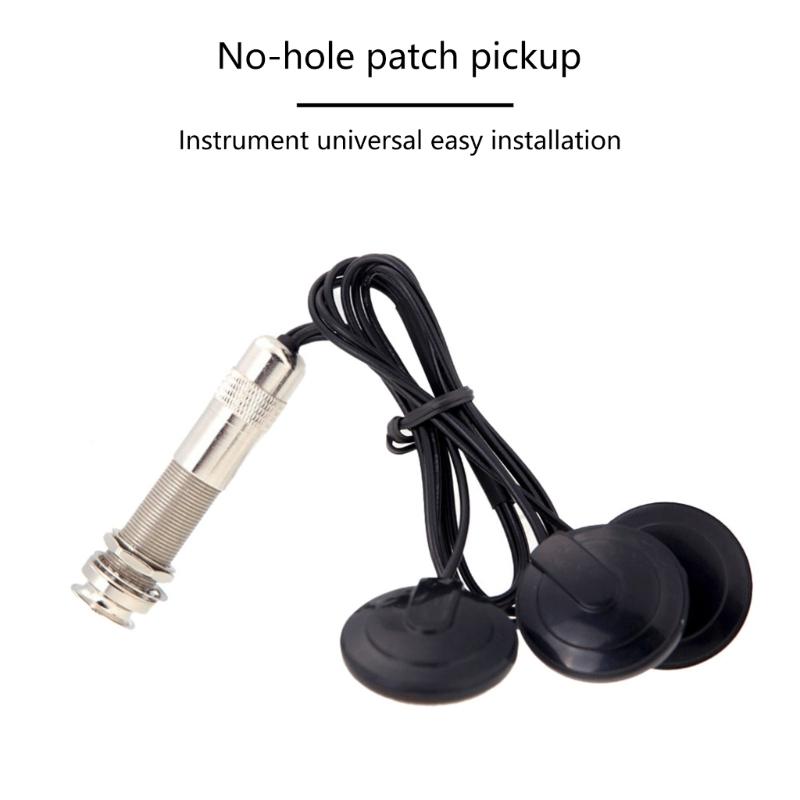 Acoustic Guitar Passive Pickup Stable Contact Microphone Transducer Self Adhesive Piezo Pickups for Violin Ukulele Banjo