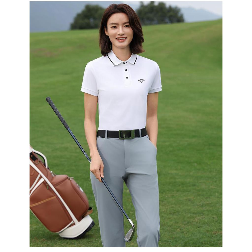 Callaway Polo de vară 2025 de înaltă calitate, cu broderie, stil sportiv de agrement pentru golf, cu protecție solară și antibacterian