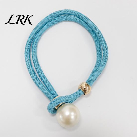 Faux Pearl Curtain Tieback 1Pc Tieback, Woven Rope Adjustable Holder, Stylish Windproof Ties Bead End Draperies Holder for Living Room Bedroom