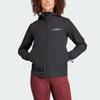 Adidas Multi Soft Shell Jacket Solid Logo Sports Outdoor Soft Shell Jacket Women Jacket Black HZ4427
