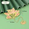 Roses Metal Bookmark Pendant Rose Bookmark New Year Gift Lotus Leaf Book Mark  Lovers