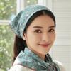 Lightweight Floral Patterned Headscarf Sunshade Square Handkerchief Small Square Scarf  Vacation
