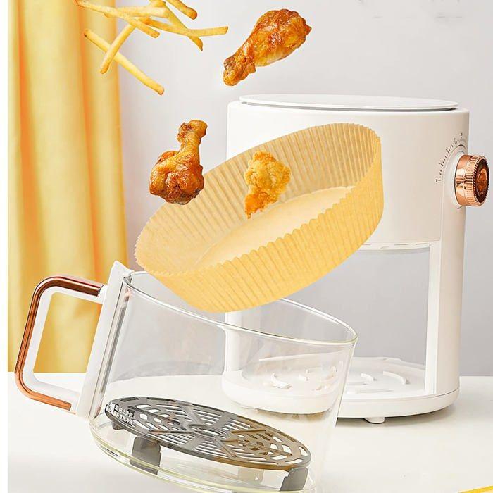 INF Papier jetable pour friteuse à air 50 pièces Marron