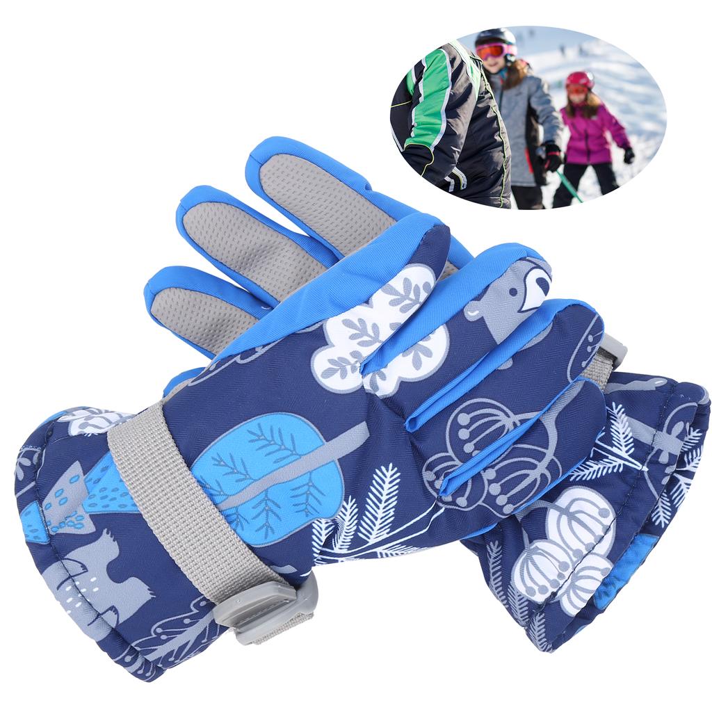 Winter Children Kids Ski Gloves Waterproof Thicken Warm Glove Windproof for Outdoor Sports