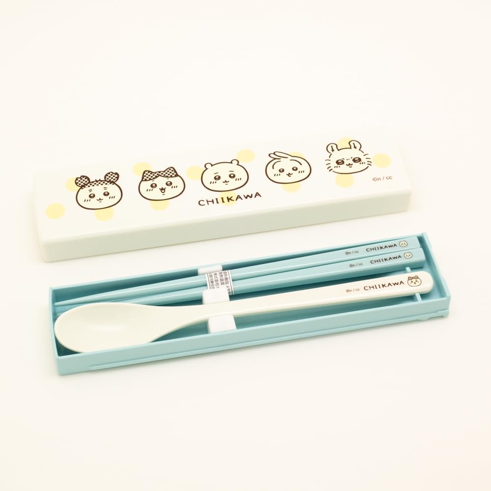 OSK Chopstick Case with Drawer Chiikawa CKW Combination Made In Dishwasher Chopsticks, 18cm, Lid, No.5, Set, Japan, Antibacterial, Safe, CT-27