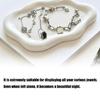 2PCS Artistic Ceramic Trays with Cloud Shape for Modern Home Enhancement and Photo Event Blending Seamlessly Anywhere