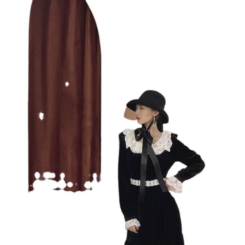 Black Hepburn woolen top hat female autumn and winter elegant celebrity mesh retro temperament photo French jazz hat