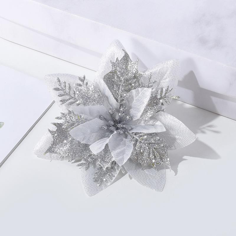 Gold Powder Christmas Tree Double-Layer 3D Flower Decoration