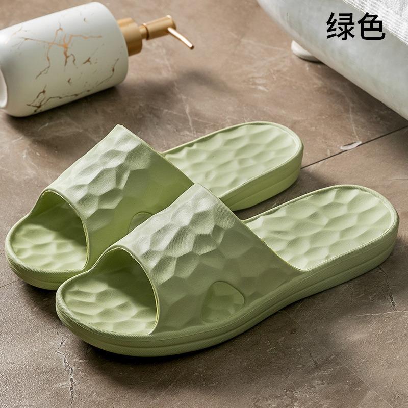 Water Cube summer slippers men's soft thick bottom indoor non-slip couple home home bathroom bath cool slippers women