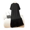 Freizeitkleid Damen Sommer Neuer Stil Langes Kleid Locker Große Größe T-Shirt Rock