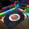 Fulham Football Design Crystal Velvet Carpet Cozy Non?Slip Printed Rug For Bedroom Living Room Entrance